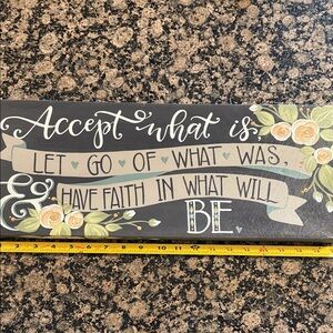 Inspirational Wall Art with Floral Design